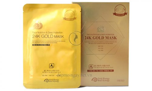 Hộp mặt nạ vàng 24K dưỡng da và tăng cường độ ẩm Gold Mask Face Nutrition Deep Hydration (10 miếng)